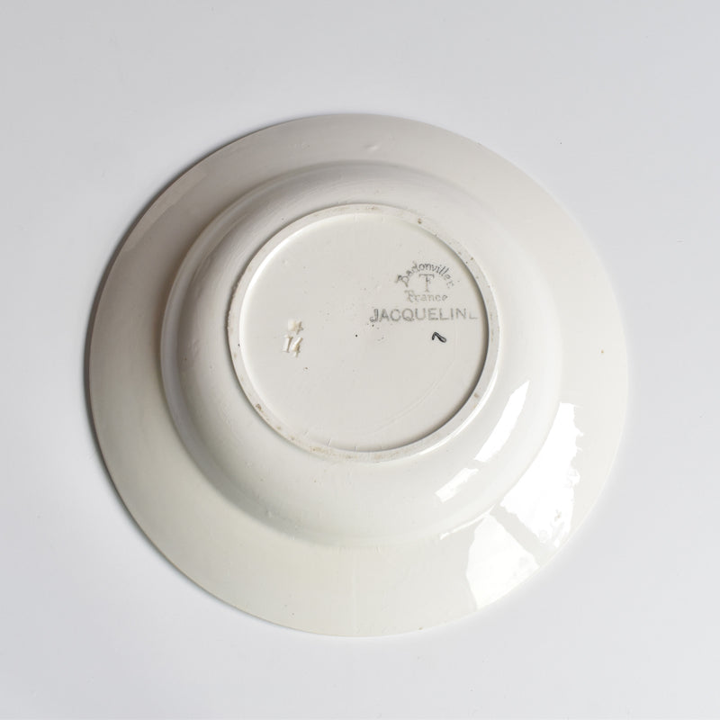 アンティーク深皿 バドンヴィレー Jacqueline B