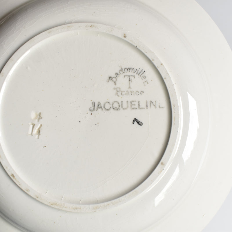 アンティーク深皿 バドンヴィレー Jacqueline B