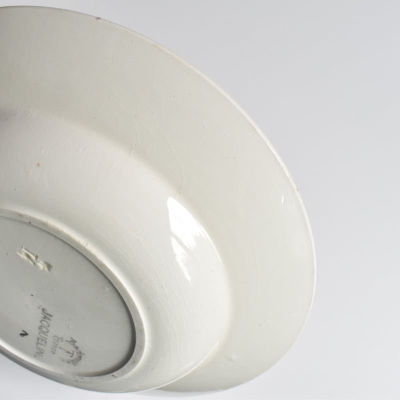 アンティーク深皿 バドンヴィレー Jacqueline B