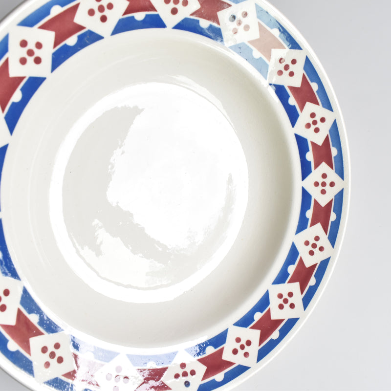 Antique Deep Plate Badonviller Jacqueline E