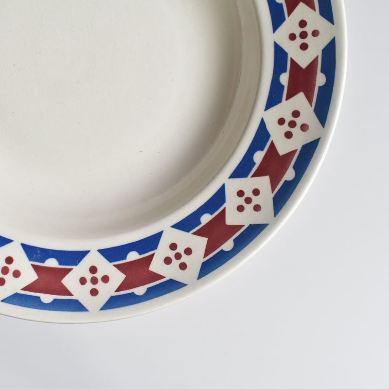 Antique Deep Plate Badonviller Jacqueline E