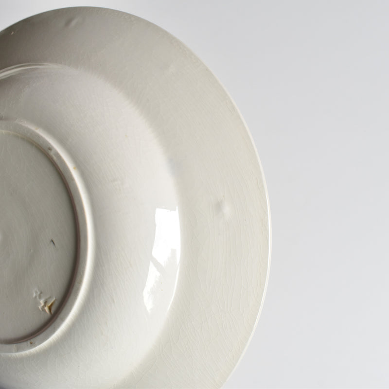 Antique Deep Plate Badonviller Jacqueline E