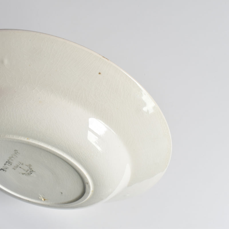 Antique Deep Plate Badonviller Jacqueline E
