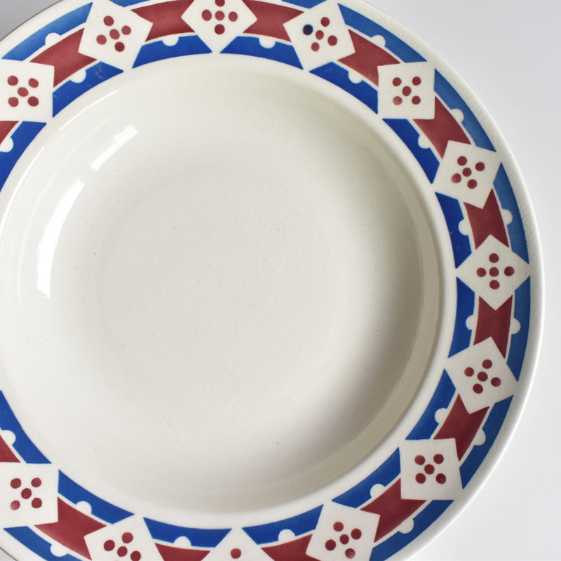 Antique Deep Plate Badonviller Jacqueline E