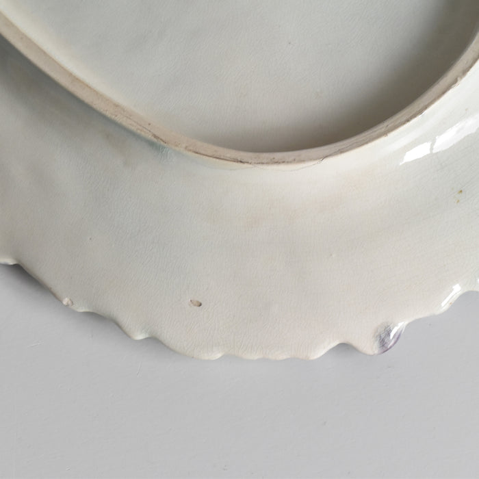 デザインが素晴らしい バルボティーヌ アーティチョークとアスパラガス *状態良 アンティークバルボティーヌプレート皿 アスパラガス