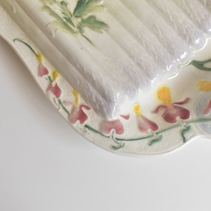 アンティークバルボティーヌ アスパラガスサービスプレート サンクレマン