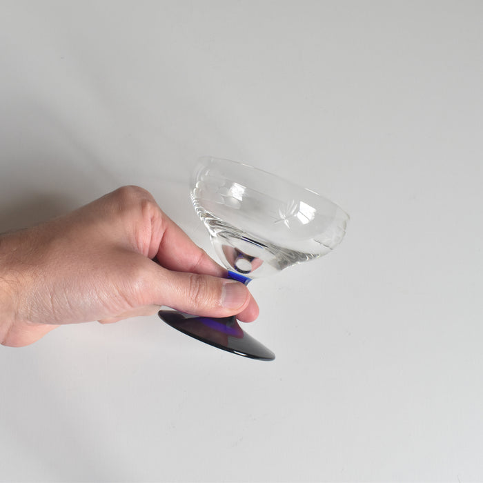 アンティークシャンパンクープ ブルーステム