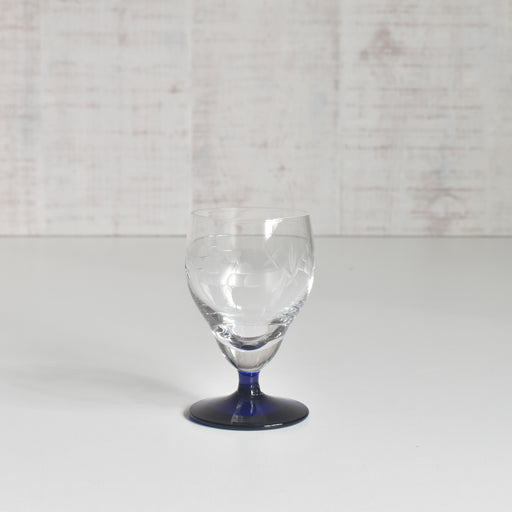 アンティークポルトワイングラス ブルーステム