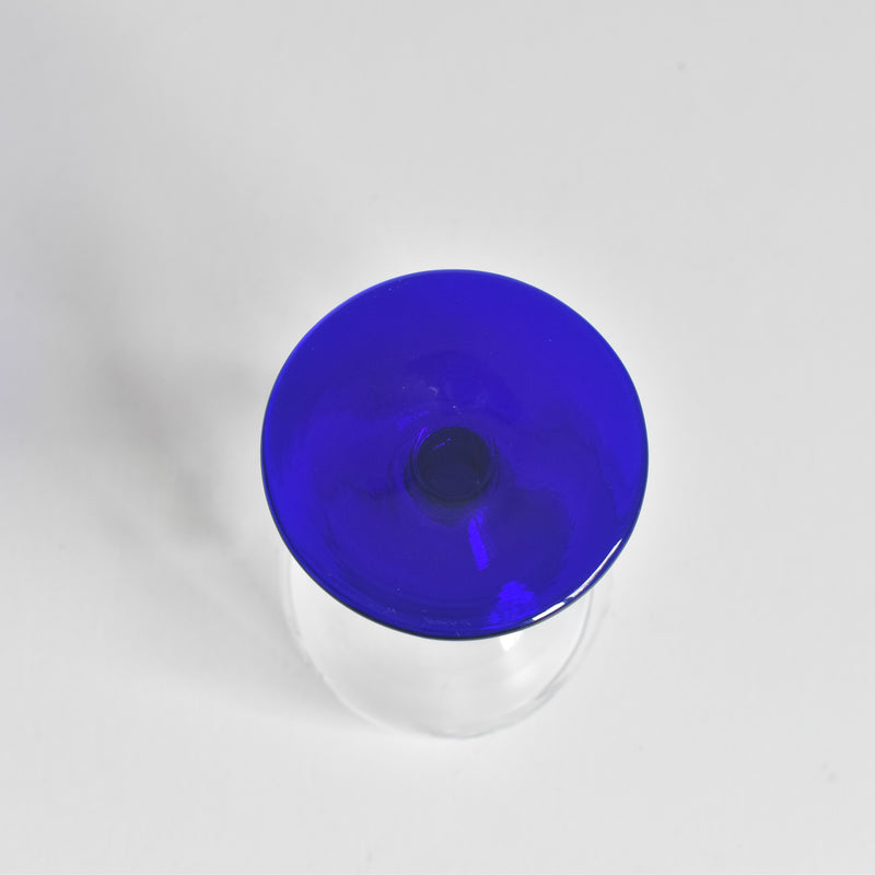 Antique Port Wine Glass, Blue Stem