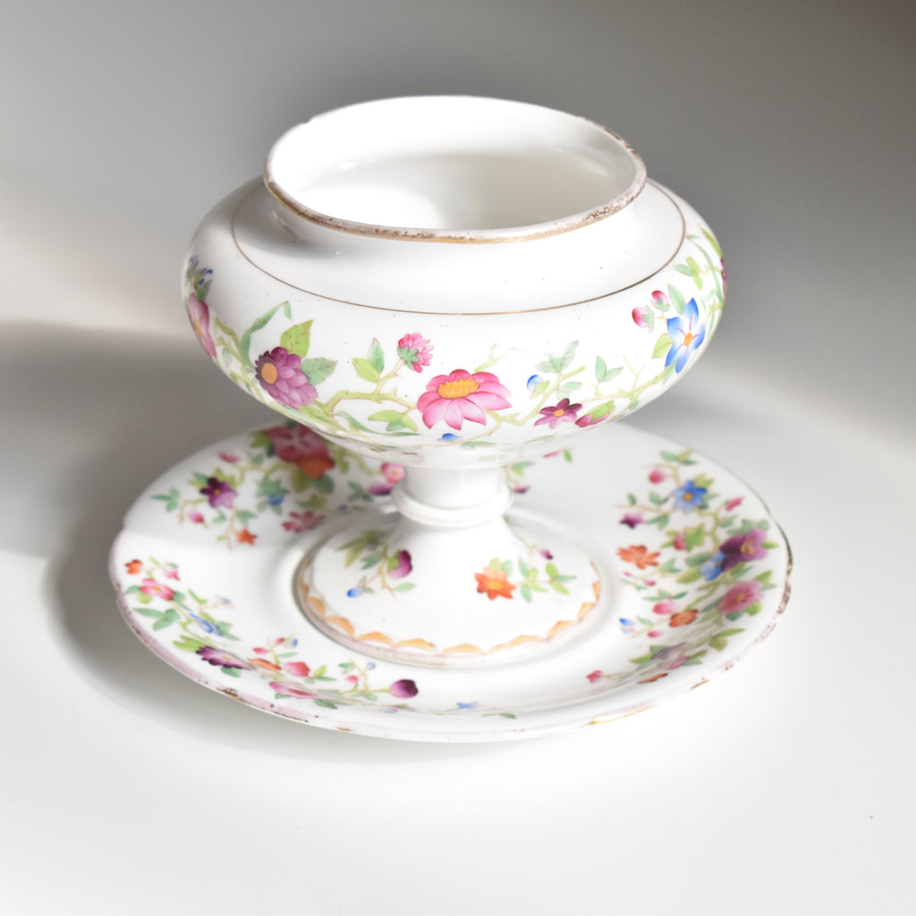 アンティークボンボニーエルとプレート Chinoiserie — Loane Interior