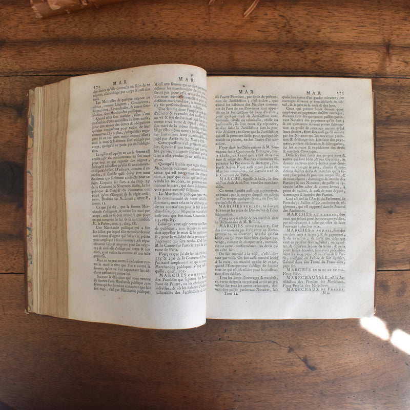 アンティーク本 Dictionnaire de Droit et de Pratique (Tome Second)