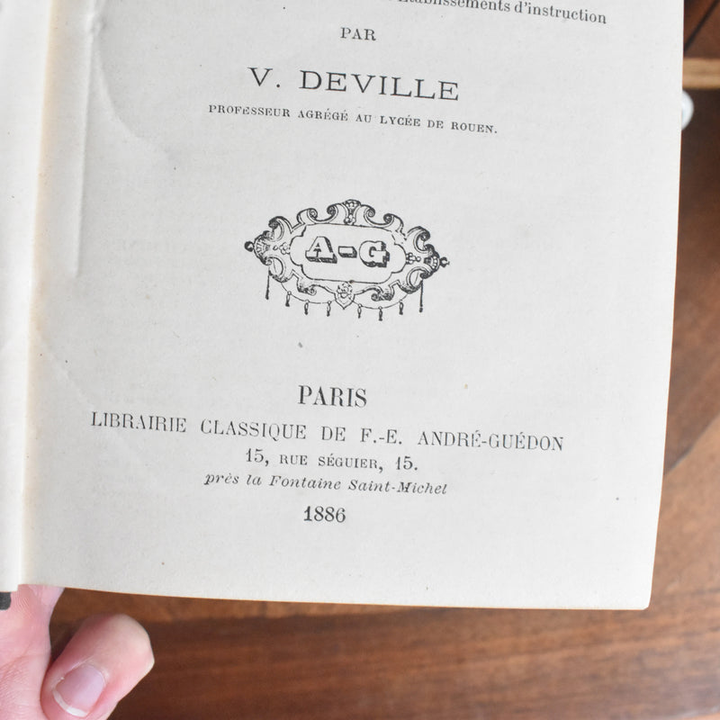 Antique book: géographie (geography)