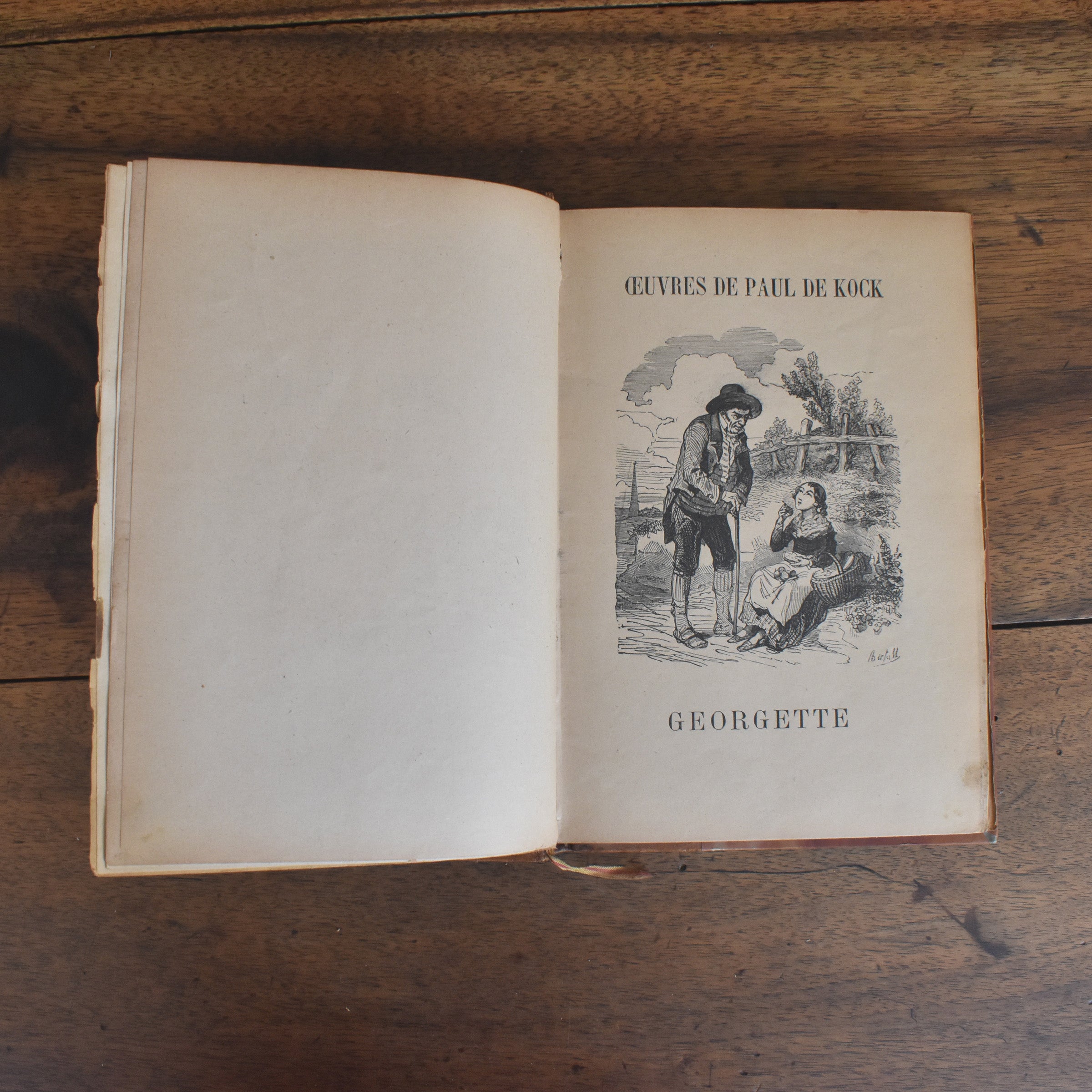 アンティーク本 Œuvres de P.DeKock Georgette — Loane Interior
