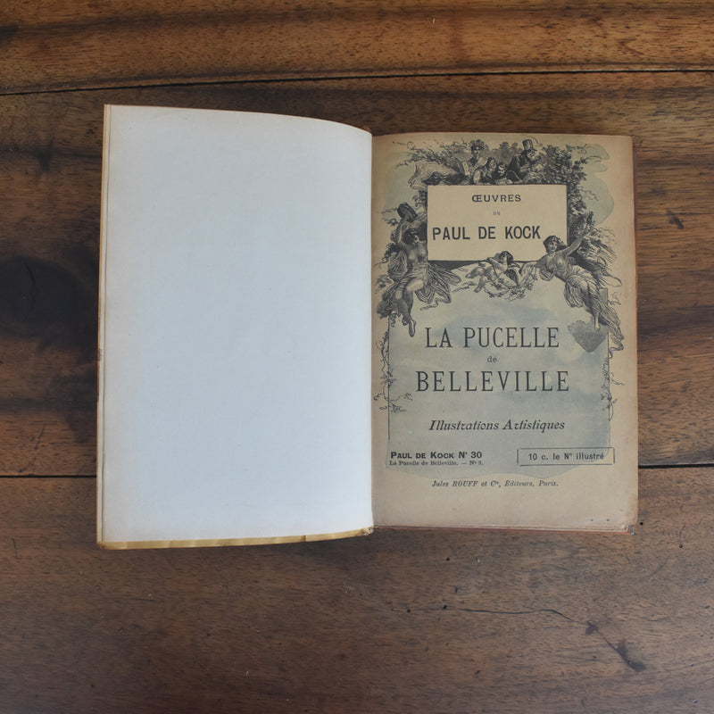 アンティーク本 Œuvres de P.DeKock La pucelle de Belleville