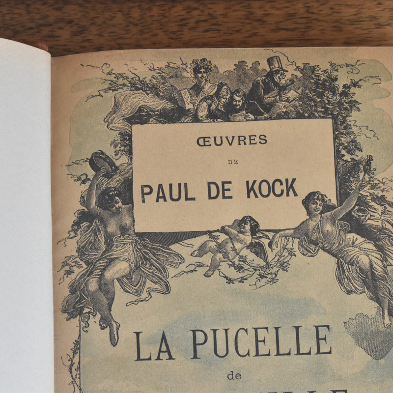 アンティーク本 Œuvres de P.DeKock La pucelle de Belleville