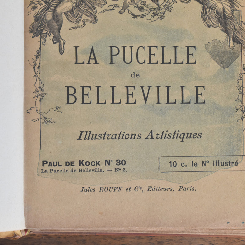 アンティーク本 Œuvres de P.DeKock La pucelle de Belleville