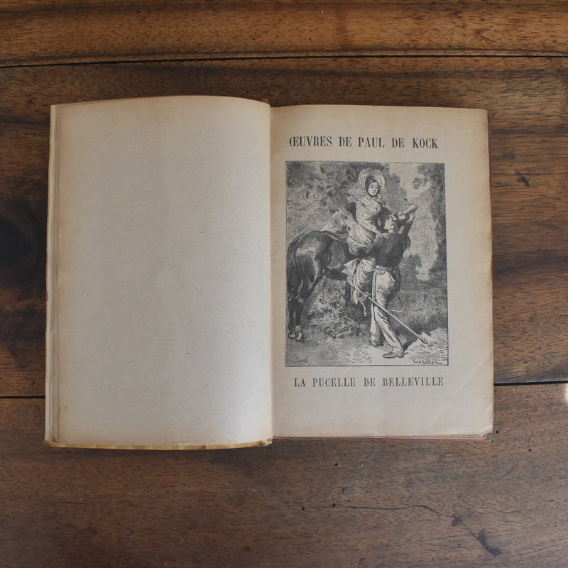 アンティーク本 Œuvres de P.DeKock La pucelle de Belleville