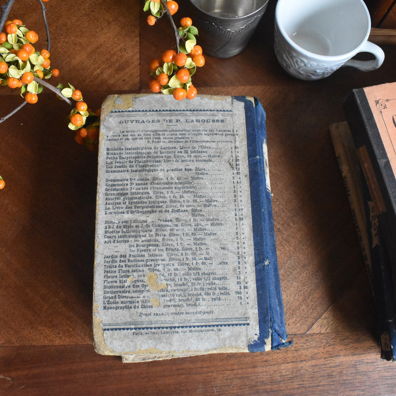Antique Book: Pierre Larousse Dictionnaire Complet, 1890 (Dictionary)