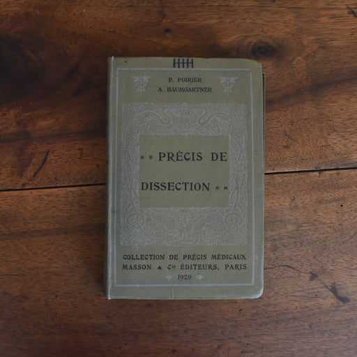 アンティーク本 Precis de Dissection 1920