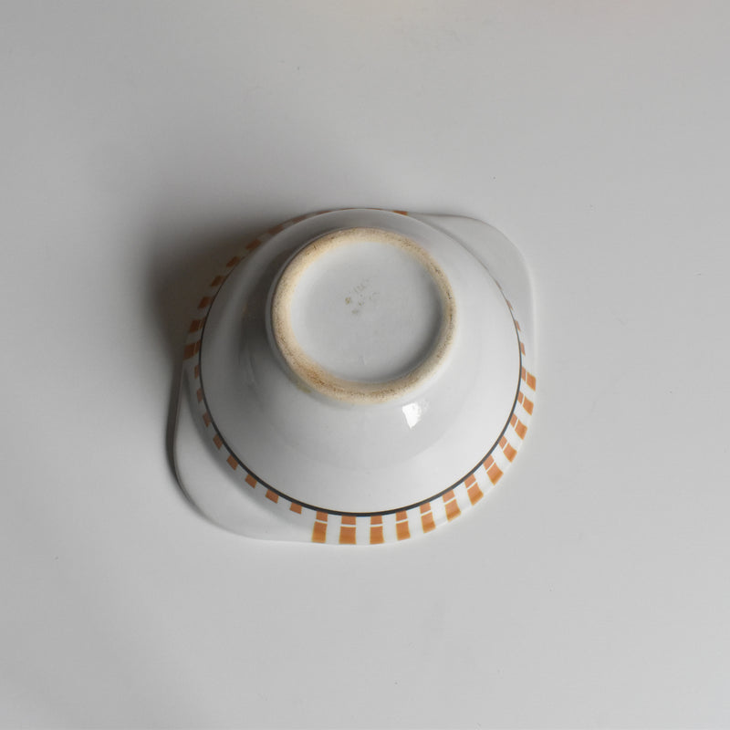Vintage Cafe au Lait Bowl with Handle - Badonviller