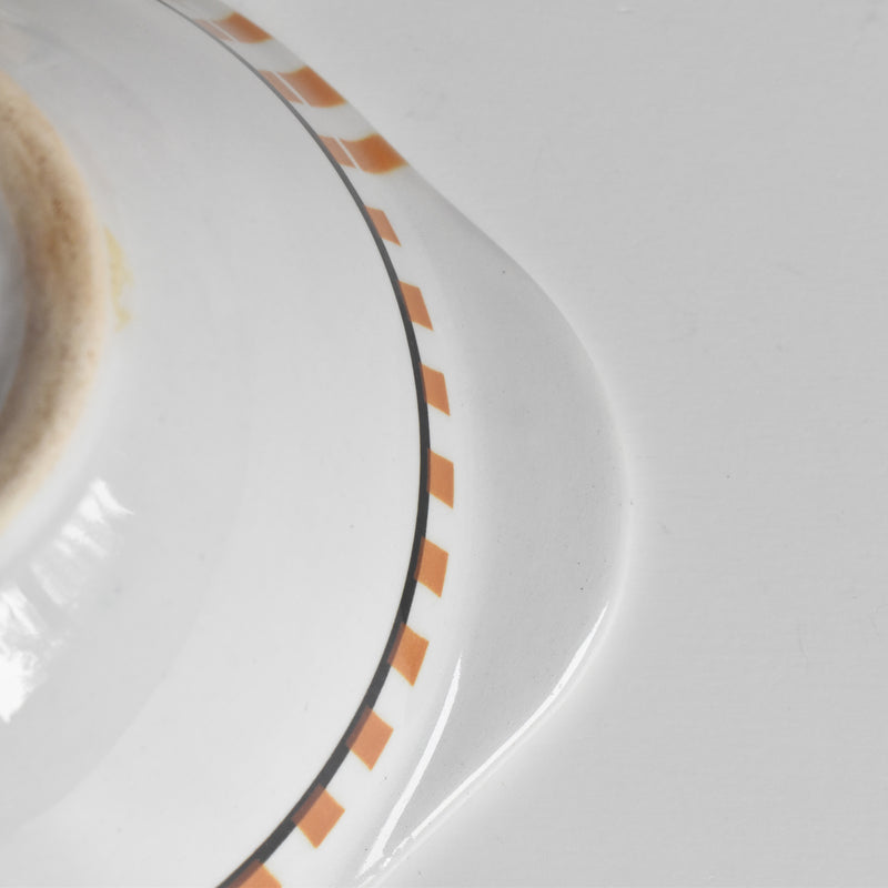 Vintage Cafe au Lait Bowl with Handle - Badonviller