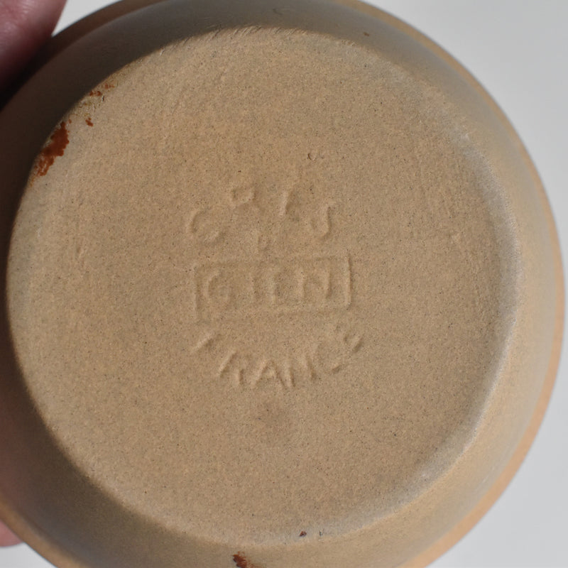 Vintage Small Bowl Gien Stoneware B