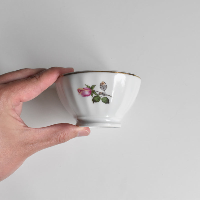 Vintage Small Bowl, Porcelain, Roses