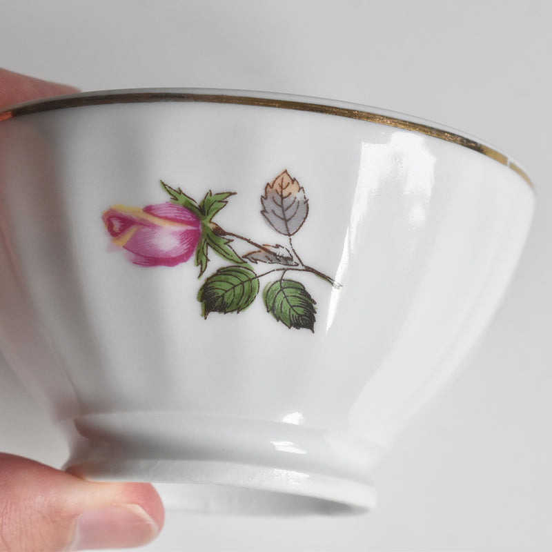 Vintage Small Bowl, Porcelain, Roses