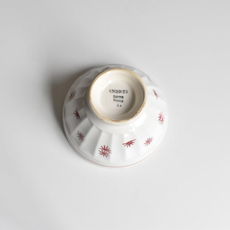 Vintage Cafe au Lait Bowl Digoin & Sarreguemines Andrée
