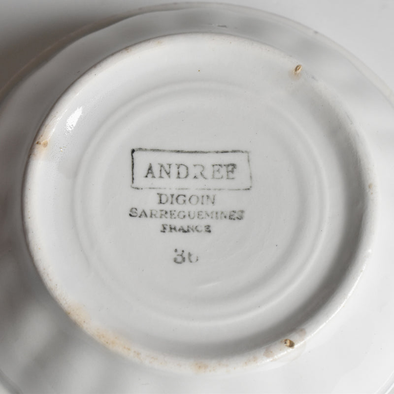 Vintage Small Bowl Digoin & Sarreguemines Andrée