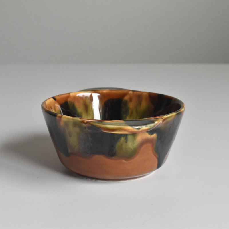Vintage Bowl with Handle Digoin & Sarreguemines A
