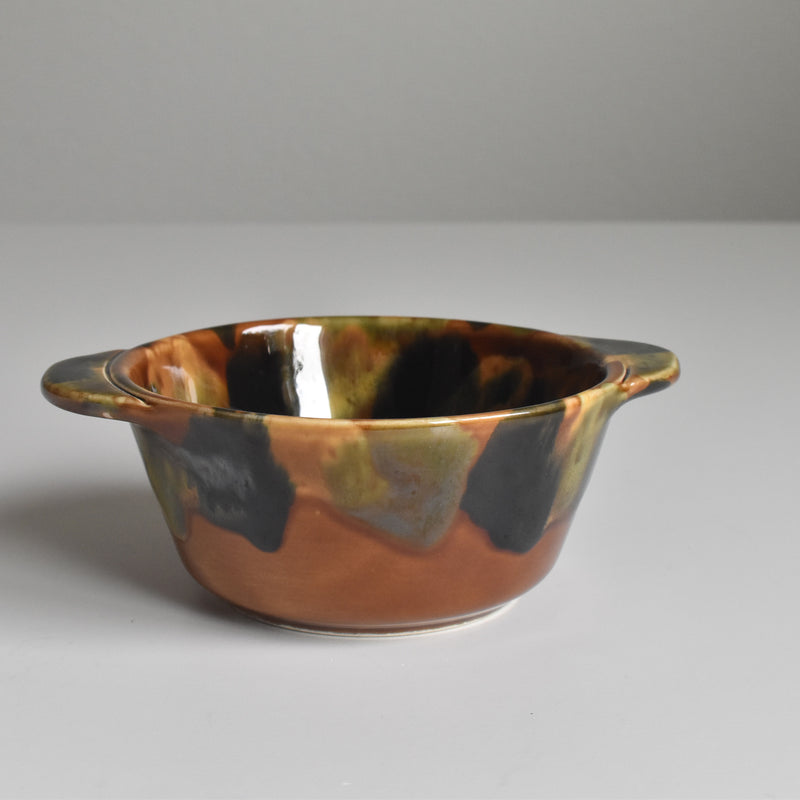 Vintage Bowl with Handle Digoin & Sarreguemines A