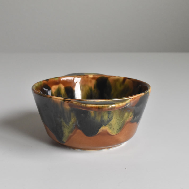 Vintage Bowl with Handle Digoin & Sarreguemines A
