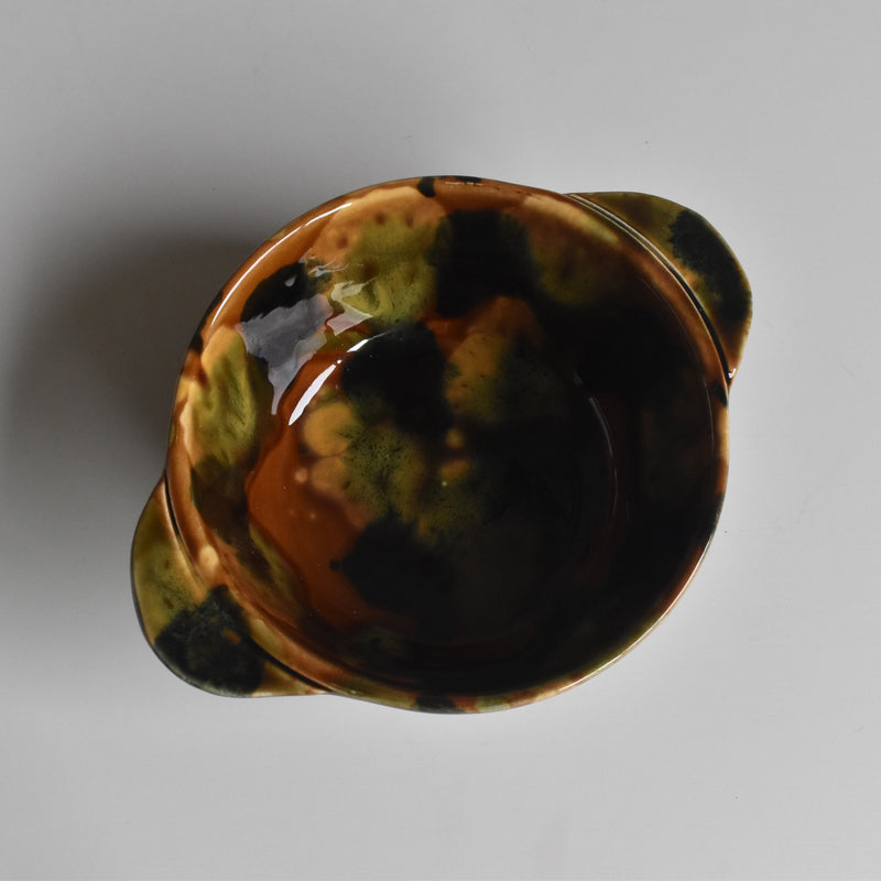 Vintage Bowl with Handle Digoin & Sarreguemines A