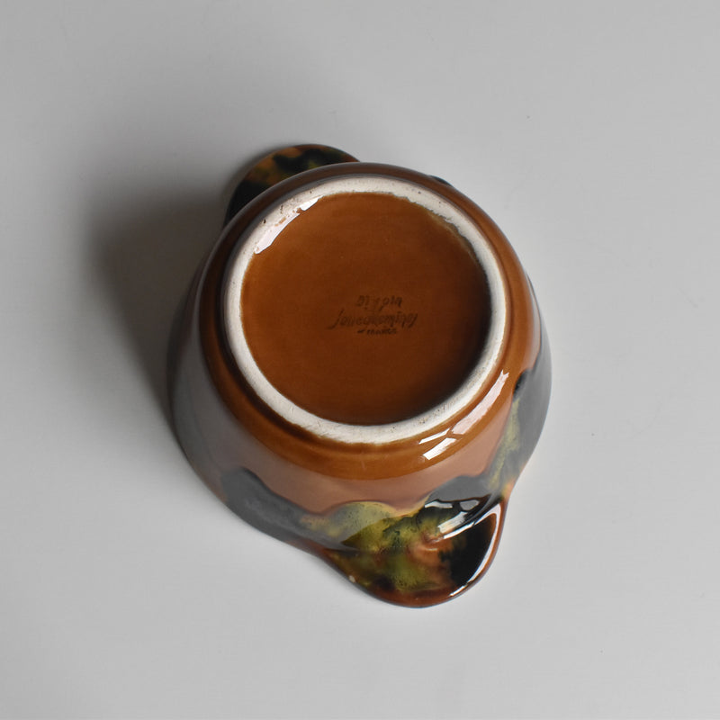 Vintage Bowl with Handle Digoin & Sarreguemines A