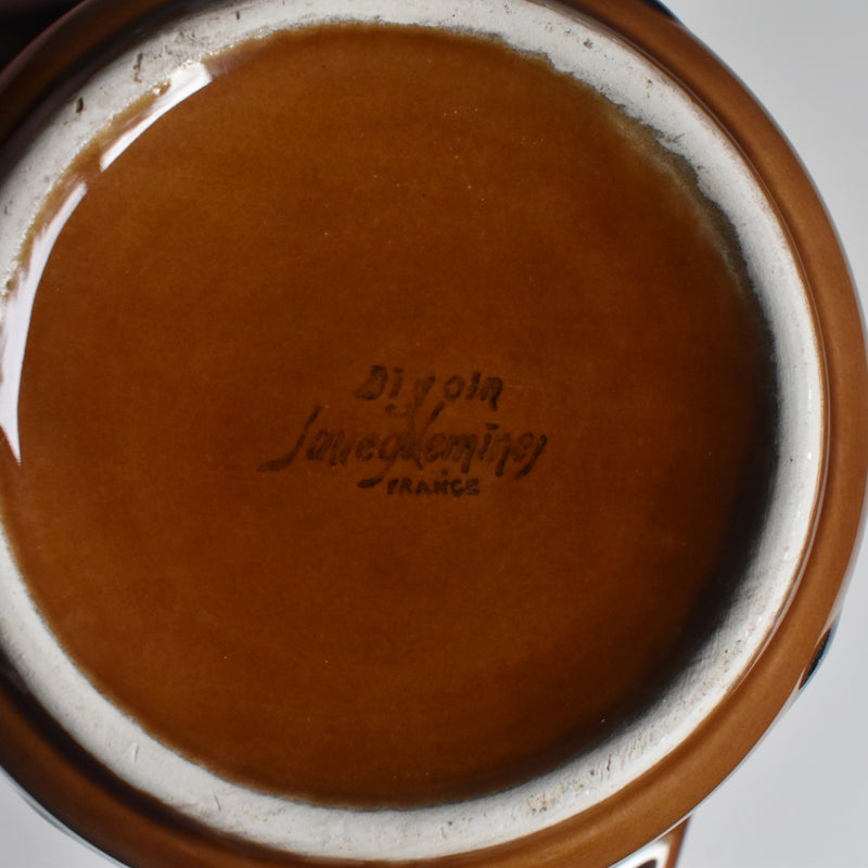 Vintage Bowl with Handle Digoin & Sarreguemines A