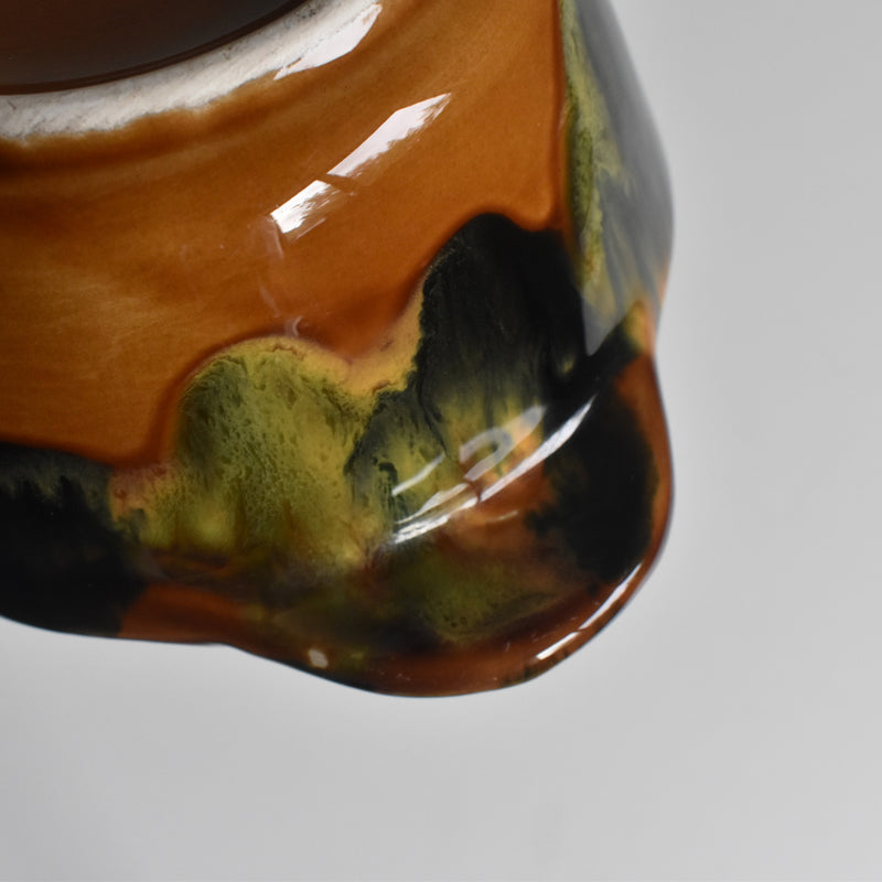 Vintage Bowl with Handle Digoin & Sarreguemines A