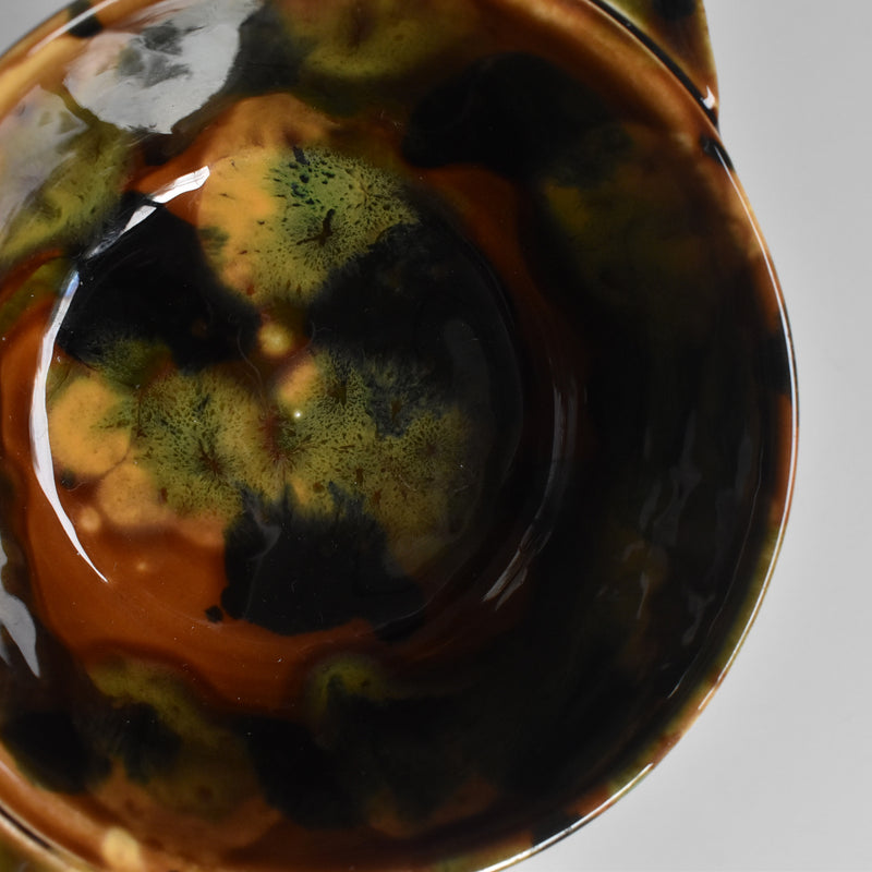 Vintage Bowl with Handle Digoin & Sarreguemines A