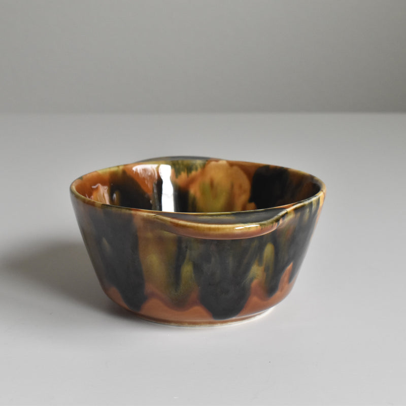 Vintage Bowl with Handle Digoin & Sarreguemines C