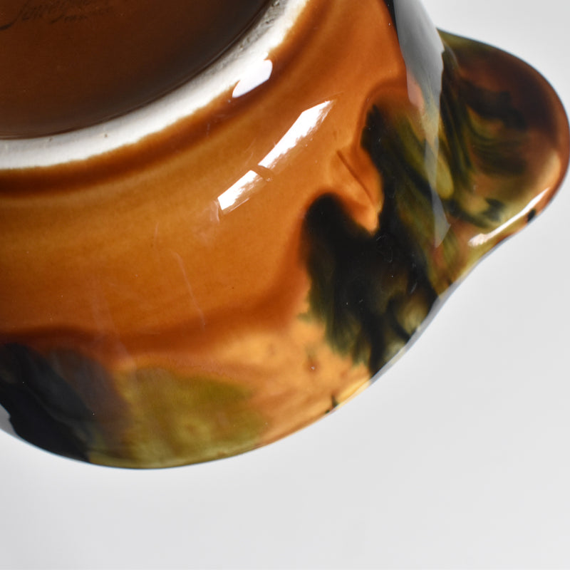 Vintage Bowl with Handle Digoin & Sarreguemines C
