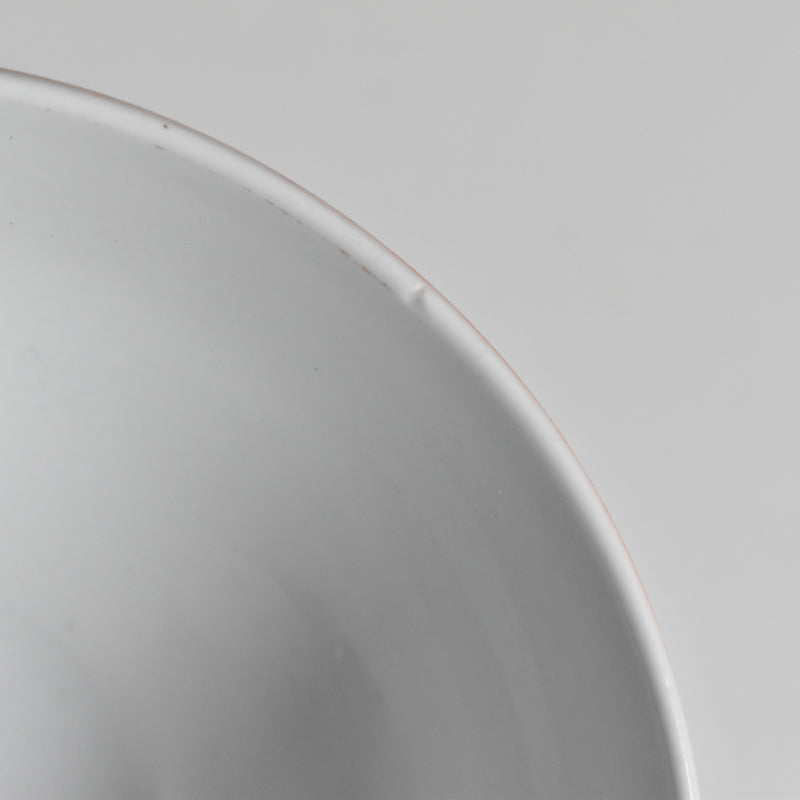 Vintage Cafe au Lait Bowl Rouge Pois Blanc