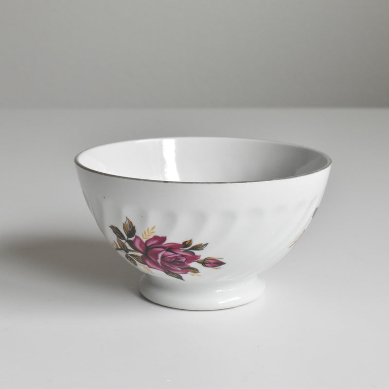 Vintage Cafe au Lait Bowl Digoin & Sarreguemines Roses A