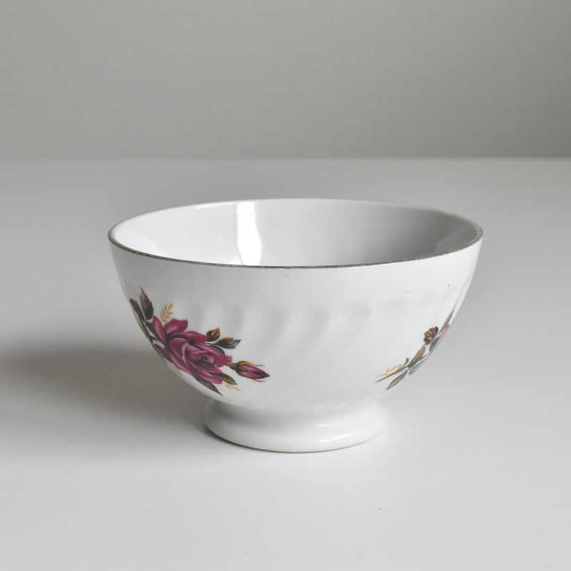 Vintage Cafe au Lait Bowl Digoin & Sarreguemines Roses A