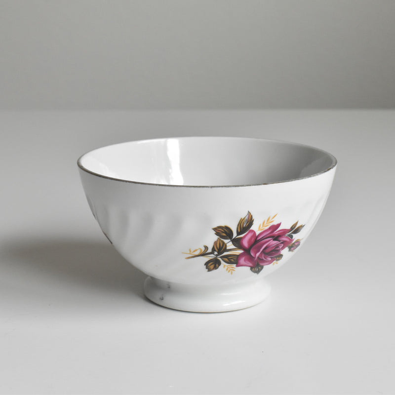 Vintage Cafe au Lait Bowl Digoin & Sarreguemines Roses A