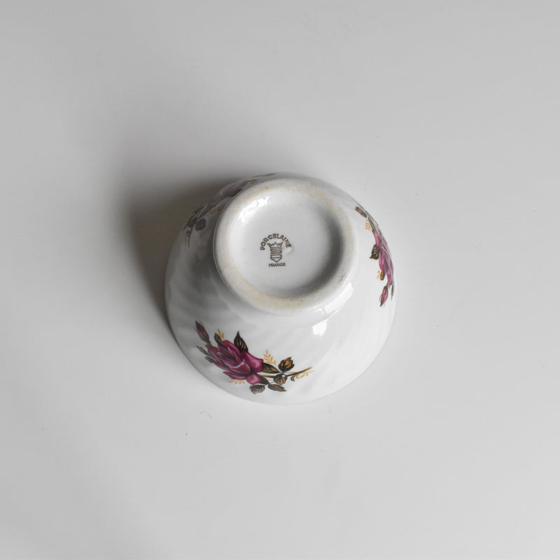 Vintage Cafe au Lait Bowl Digoin & Sarreguemines Roses A