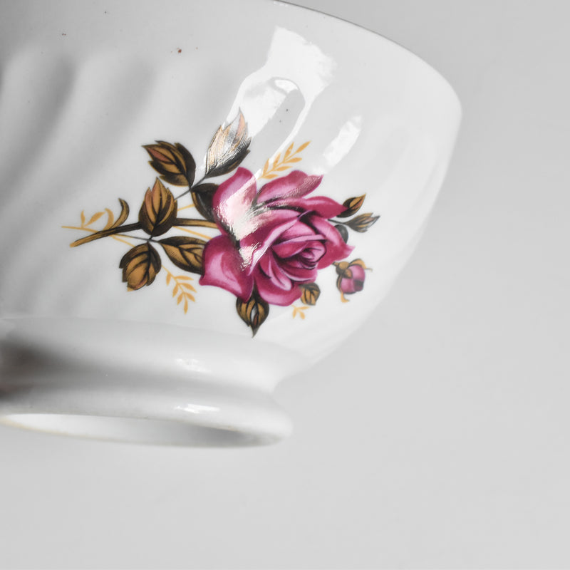 Vintage Cafe au Lait Bowl Digoin & Sarreguemines Roses A