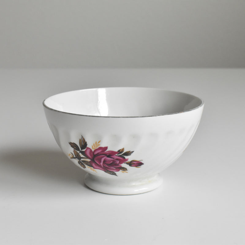Vintage Digoin & Sarreguemines Cafe au Lait Bowl - Roses B