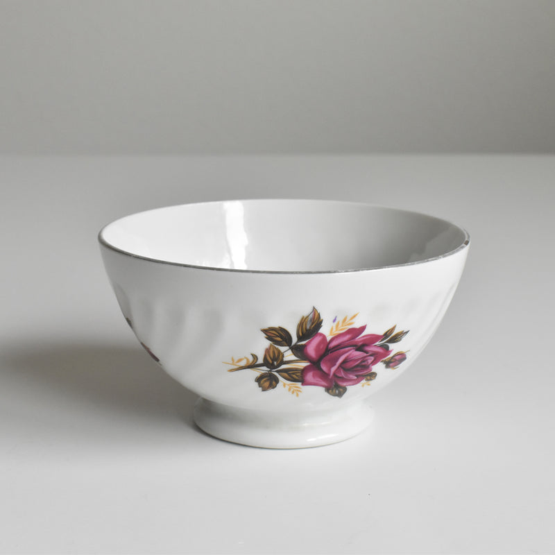Vintage Digoin & Sarreguemines Cafe au Lait Bowl - Roses B