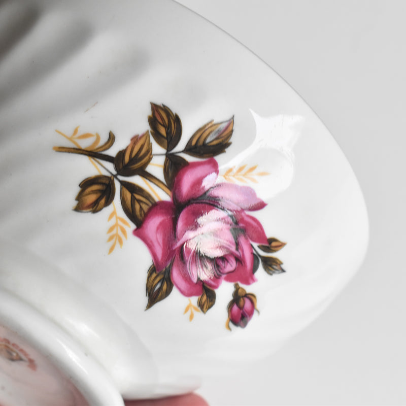 Vintage Digoin & Sarreguemines Cafe au Lait Bowl - Roses B