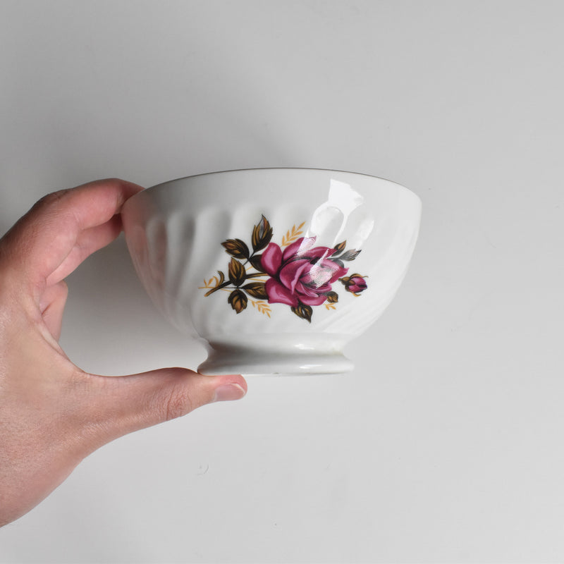 Vintage Digoin & Sarreguemines Cafe au Lait Bowl - Roses B
